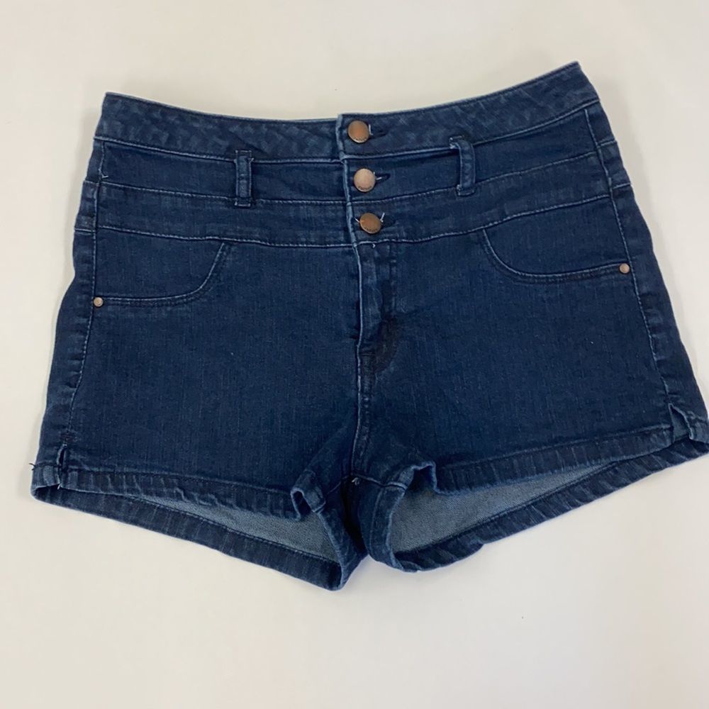🩳🌸🔥High Waisted Dark Blue Shorts Size 8